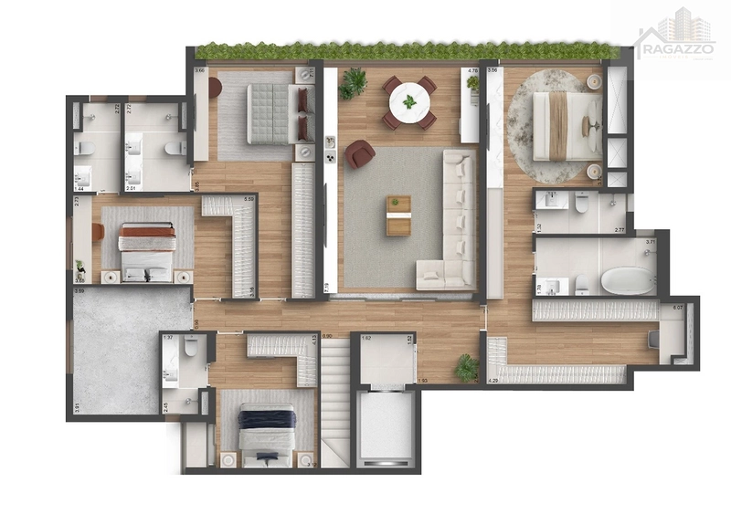 🌟 Cobertura Duplex à venda | 395m² | Quarten Vila Clementino | 4 Suítes + 4 Vagas: 14ª foto da galeria de imagens do imóvel