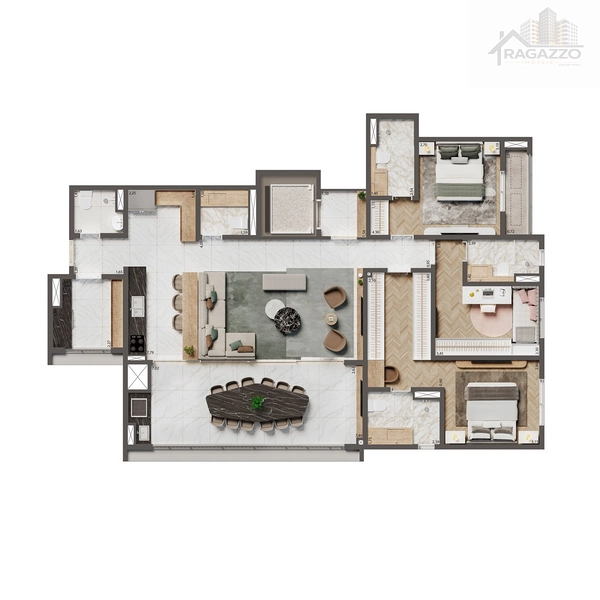 Home Boutique Ipiranga: Apartamento 137m² - Sofisticação Familiar: 2ª foto da galeria de imagens do imóvel