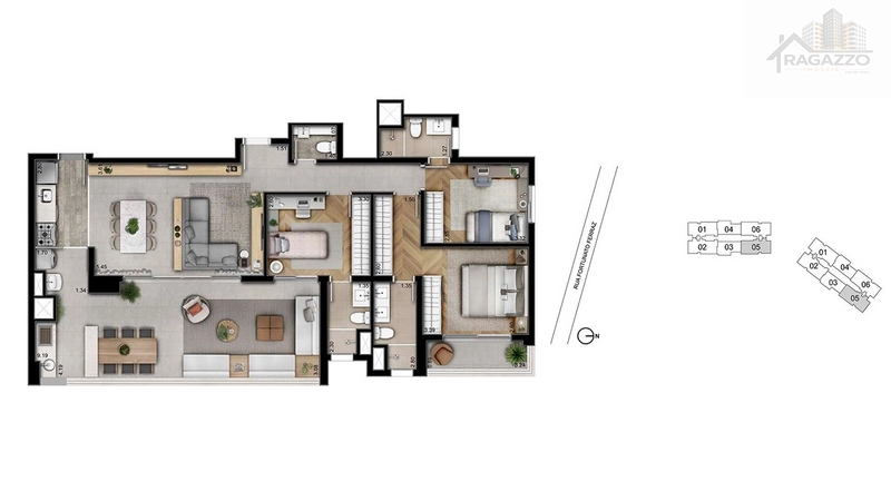 Apartamento à venda | 127m² | Reserva Caminhos da Lapa | 3 Suítes + 2 Vagas: 6ª foto da galeria de imagens do imóvel