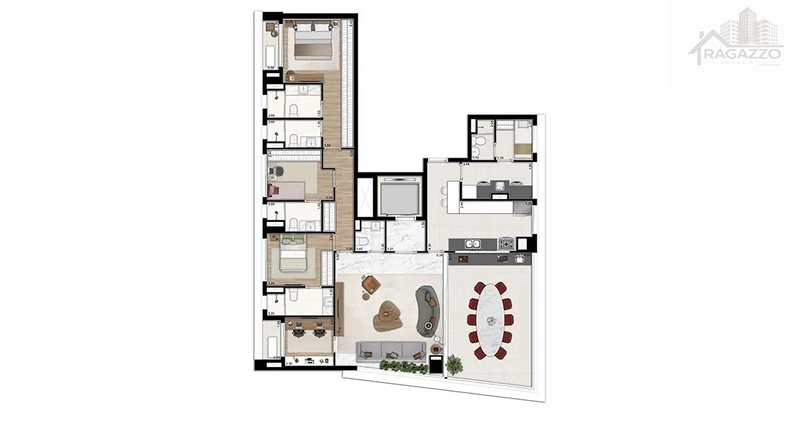🏢 Apartamento à Venda – Oscar Itaim | 182m² | 3 Suítes + 3 Vagas: 14ª foto da galeria de imagens do imóvel