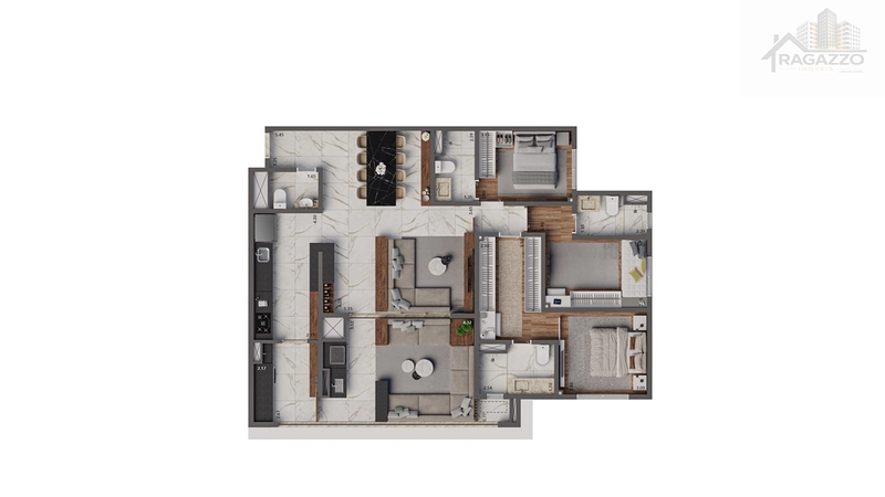 💬 "125m² com 3 suítes no Alto do Ipiranga: o investimento que combina qualidade de vida familiar com inteligência patrimonial.": 2ª foto da galeria de imagens do imóvel