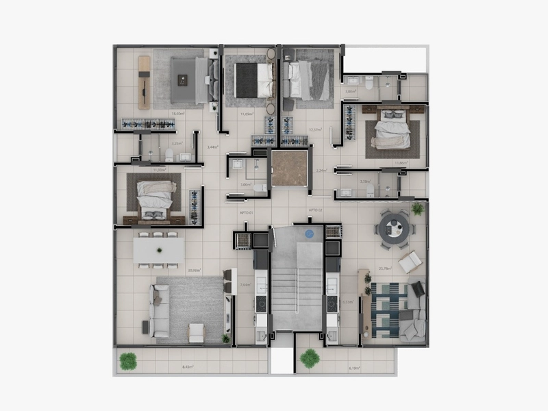 Apartamento em Torres , 2 dormitórios: 6ª foto da galeria de imagens do imóvel