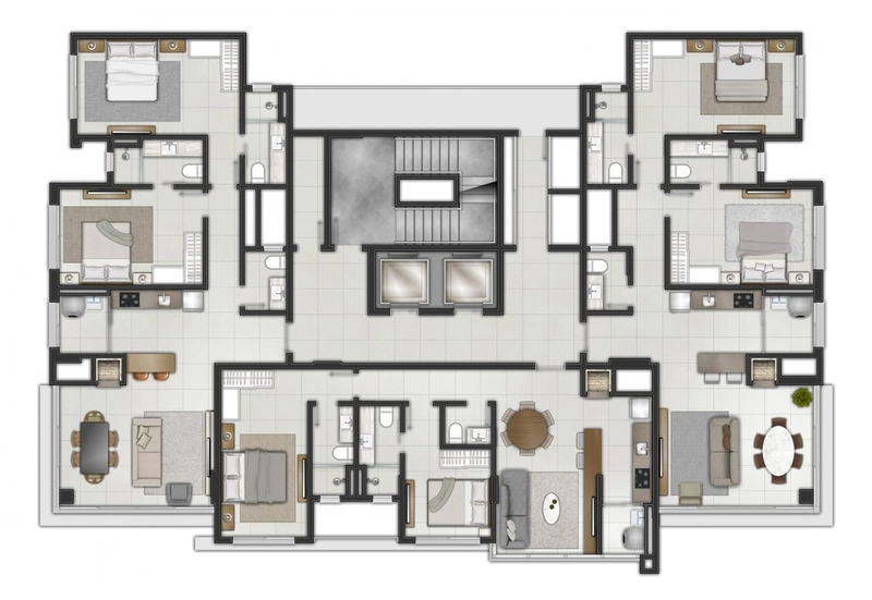 Apartamento 2 suítes em Torres: 4ª foto da galeria de imagens do imóvel