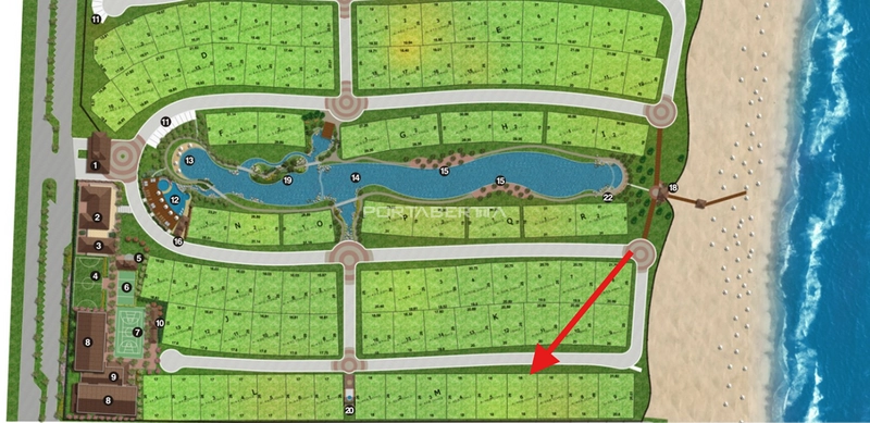 Terreno Frente Norte à venda no condomínio Playa Vista: 1ª foto da galeria de imagens do imóvel