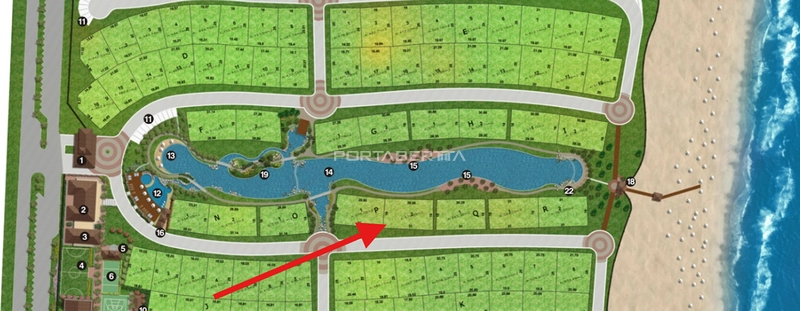 Terreno beira lago à venda no condomínio Playa Vista: 1ª foto da galeria de imagens do imóvel