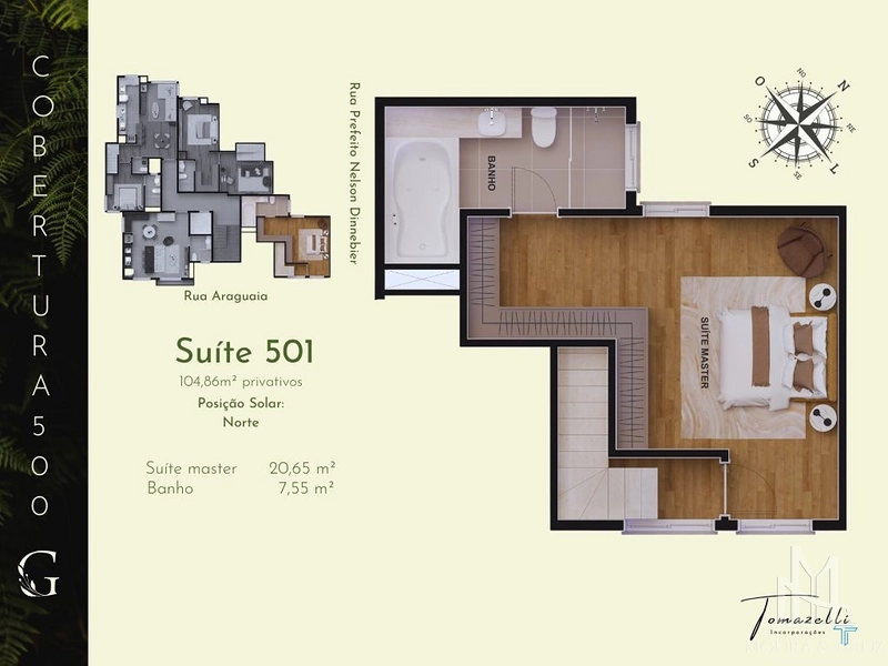 Apartamento cobertura duplex 2 quartos em Gramado: 13ª foto da galeria de imagens do imóvel