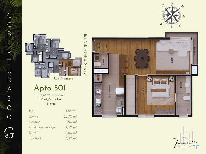 Apartamento cobertura duplex 2 quartos em Gramado: 12ª foto da galeria de imagens do imóvel