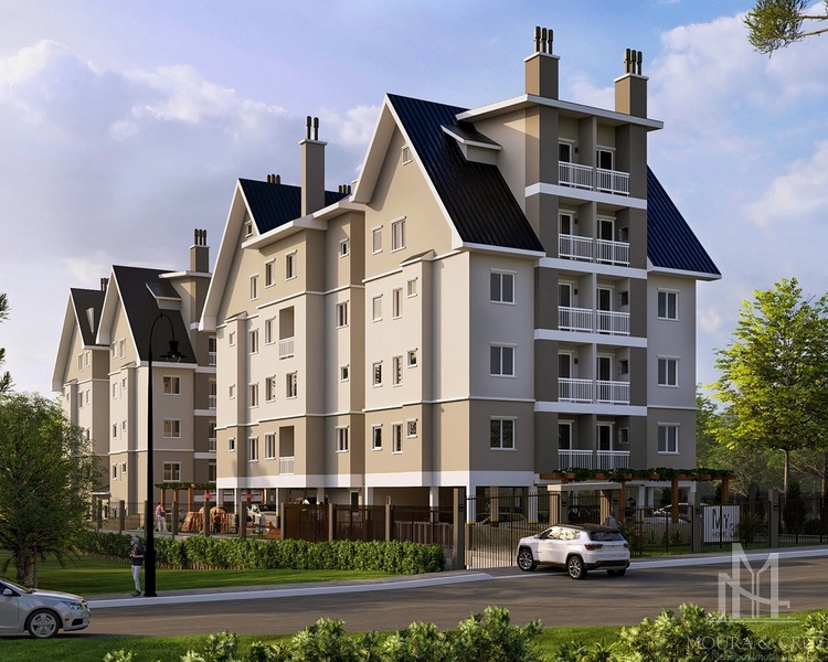 Apartamento 2 quartos em Gramado: 2ª foto da galeria de imagens do imóvel