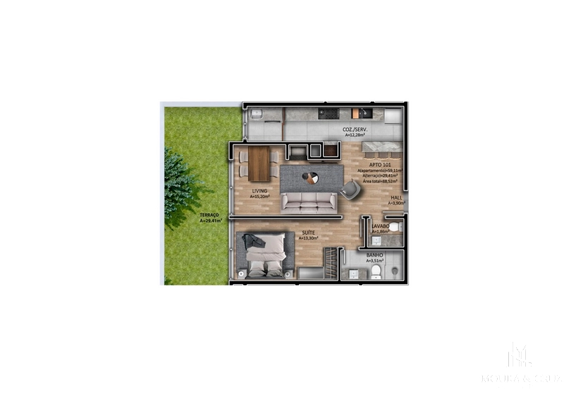 Apartamento 1 quarto no centro em Canela: 16ª foto da galeria de imagens do imóvel