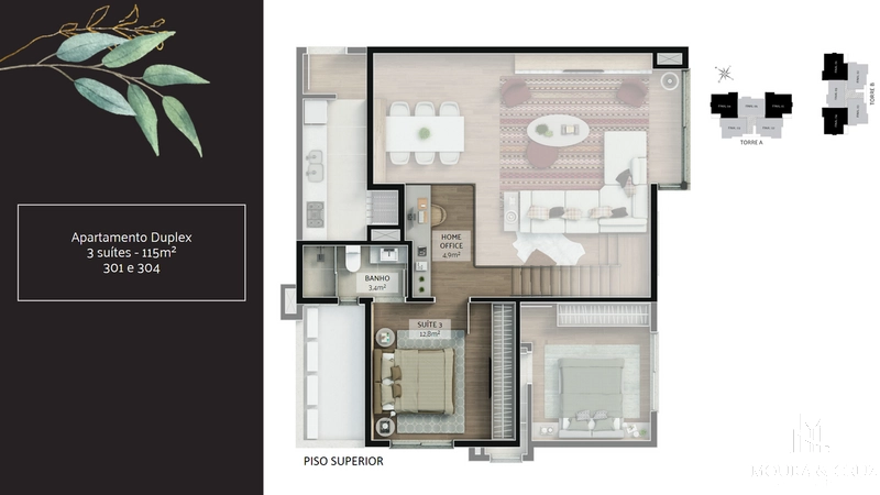 Apartamento Duplex 3 quartos no Centro de Gramado: 12ª foto da galeria de imagens do imóvel