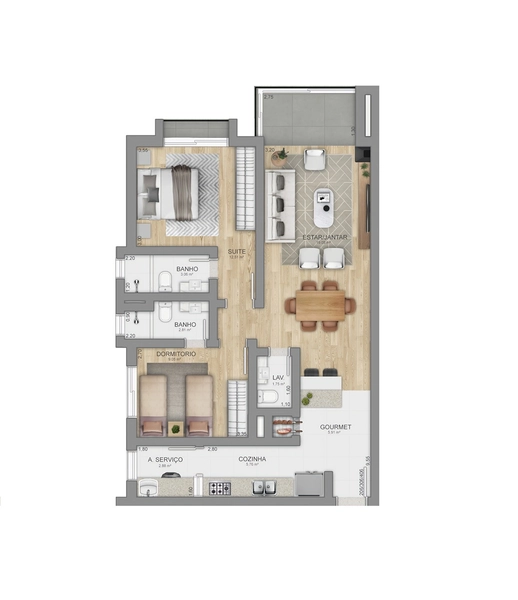 Apartamento 2 quartos no Centro de Canela: 14ª foto da galeria de imagens do imóvel