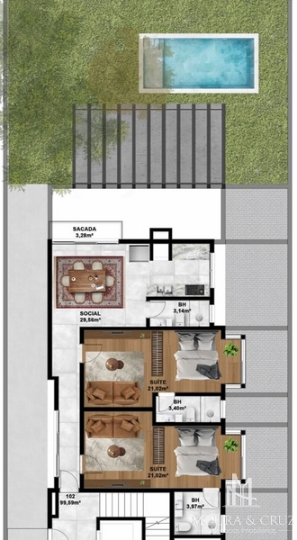Apartamento 2 quartos no de Gramado: 26ª foto da galeria de imagens do imóvel