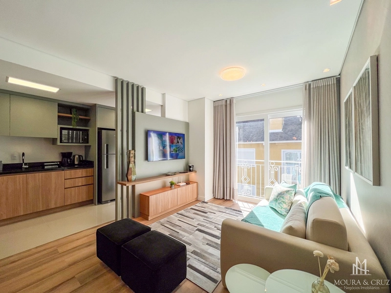 Apartamento mobiliado 2 quartos no Centro de Gramado: 1ª foto da galeria de imagens do imóvel
