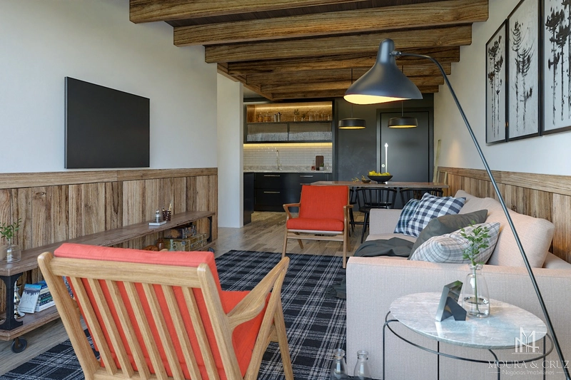 Apartamento 2 quartos em Gramado: 4ª foto da galeria de imagens do imóvel