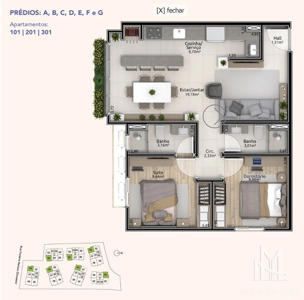 Apartamento 2 quartos em Gramado: 10ª foto da galeria de imagens do imóvel