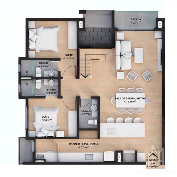 Apartamento 4 quartos no Bavária em Gramado: 12ª foto da galeria de imagens do imóvel