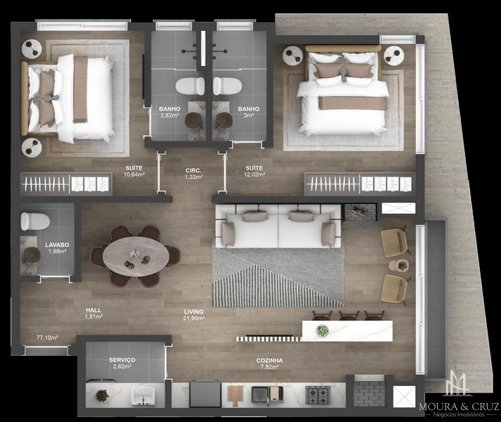 Apartamento 2 quartos no bairro Bavária em Gramado: 21ª foto da galeria de imagens do imóvel
