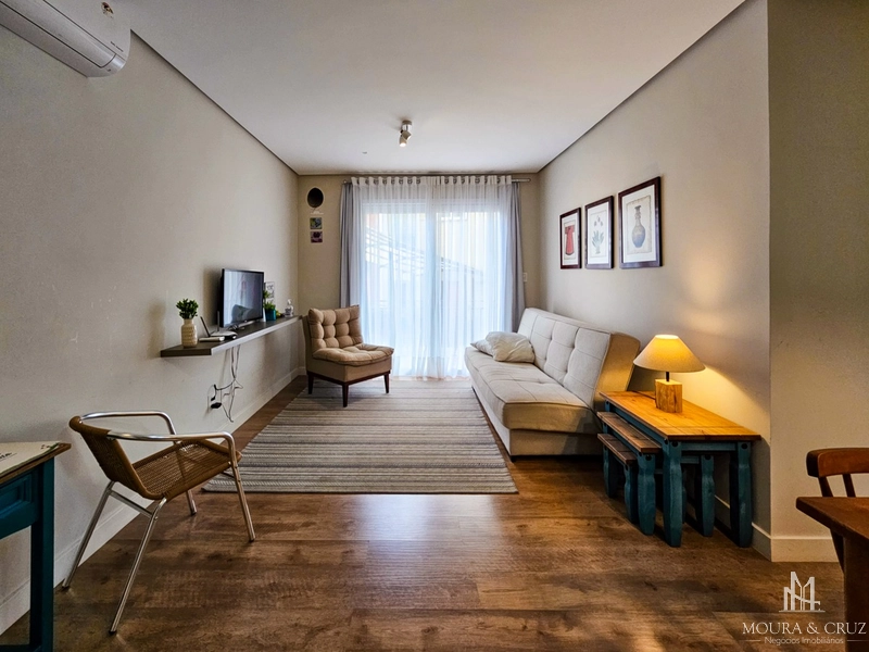 Apartamento 1 quarto mobiliado no Centro de Gramado: 1ª foto da galeria de imagens do imóvel