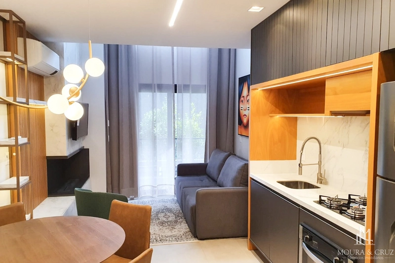 Apartamento Loft 1 quarto mobiliado no Centro de Canela: 1ª foto da galeria de imagens do imóvel