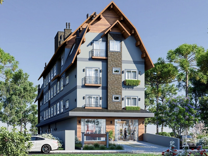Apartamento 1 quarto em Gramado: 3ª foto da galeria de imagens do imóvel