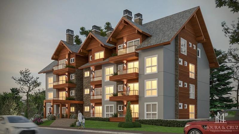 Apartamento 1 quarto no bairro Av. Central em Gramado: 1ª foto da galeria de imagens do imóvel