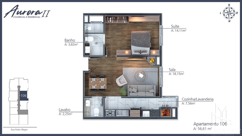 Apartamento 1 quarto em Gramado: 8ª foto da galeria de imagens do imóvel