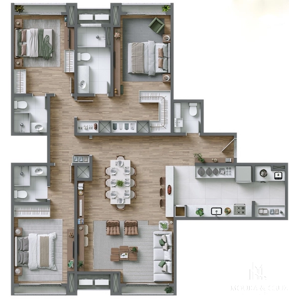 Apartamento cobertura 3 quartos no bairro Várzea Grande em Gramado: 27ª foto da galeria de imagens do imóvel