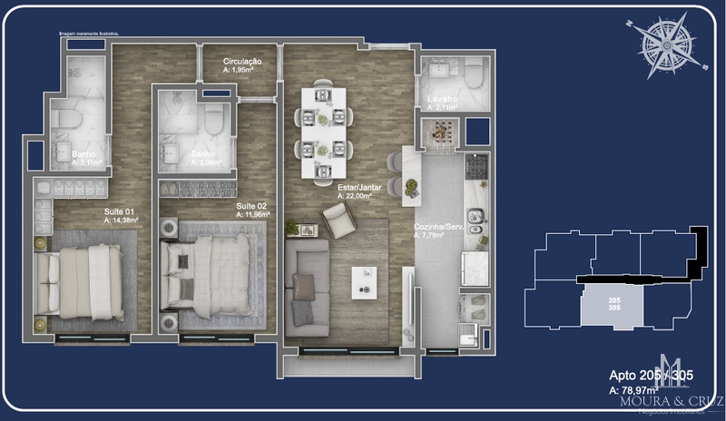 Apartamento 2 quartos no bairro Avenida Central em Gramado: 7ª foto da galeria de imagens do imóvel