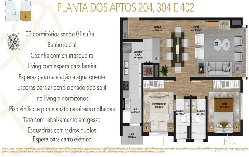 Apartamento mobiliado 2 quartos no Bairro Tirol em Gramado: 28ª foto da galeria de imagens do imóvel