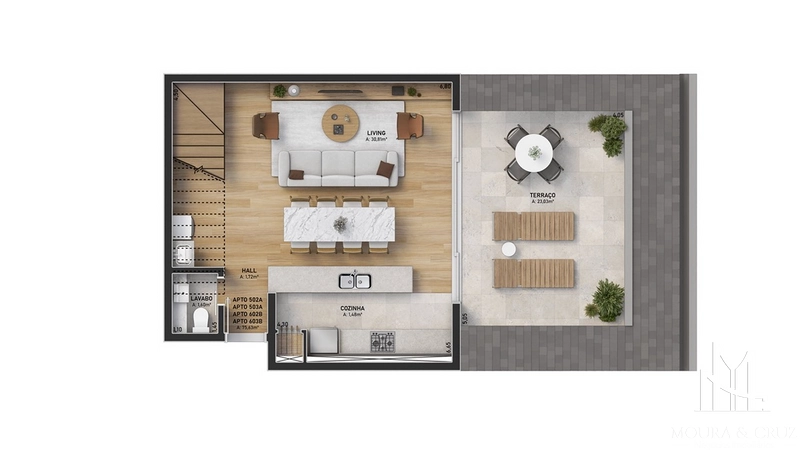 Apartamento Cobertura Duplex 3 quartos no Centro de Gramado: 14ª foto da galeria de imagens do imóvel