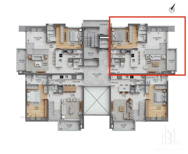 Apartamento 3 quartos no Centro de Gramado: 16ª foto da galeria de imagens do imóvel