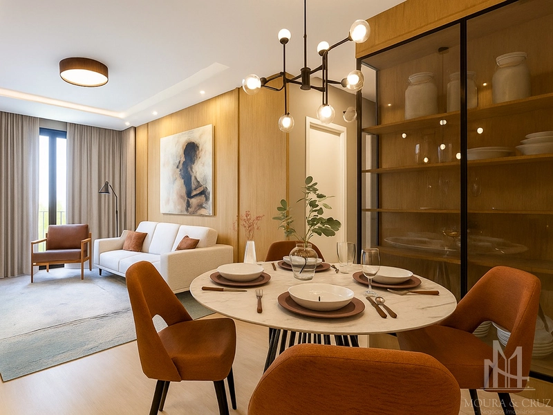 Apartamento com 2 quartos em Gramado: 3ª foto da galeria de imagens do imóvel