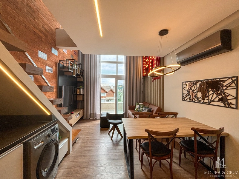 Apartamento Loft 1 quarto mobiliado no Centro de Gramado: 2ª foto da galeria de imagens do imóvel