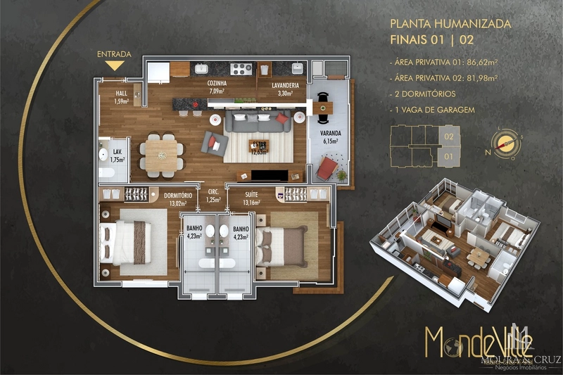 Apartamento 2 quartos no Centro de Canela: 8ª foto da galeria de imagens do imóvel