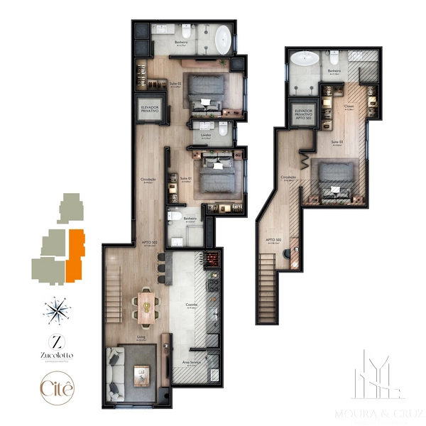 Apartamento Cobertura 3 quartos em Gramado: 8ª foto da galeria de imagens do imóvel