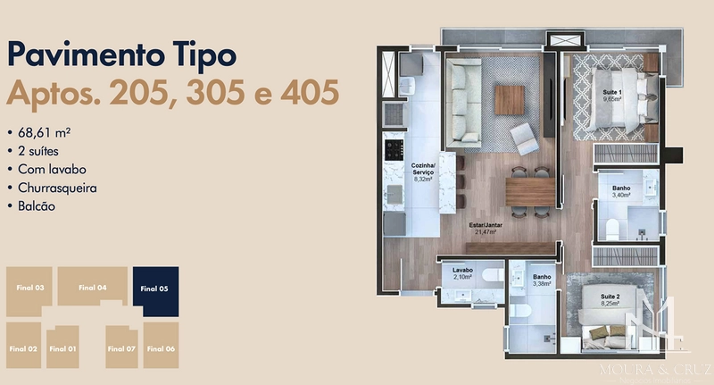 Apartamento 2 quartos em Gramado: 9ª foto da galeria de imagens do imóvel