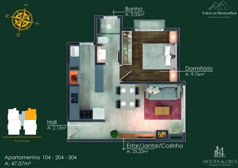 Apartamento 1 quarto no bairro Moura em Gramado: 7ª foto da galeria de imagens do imóvel