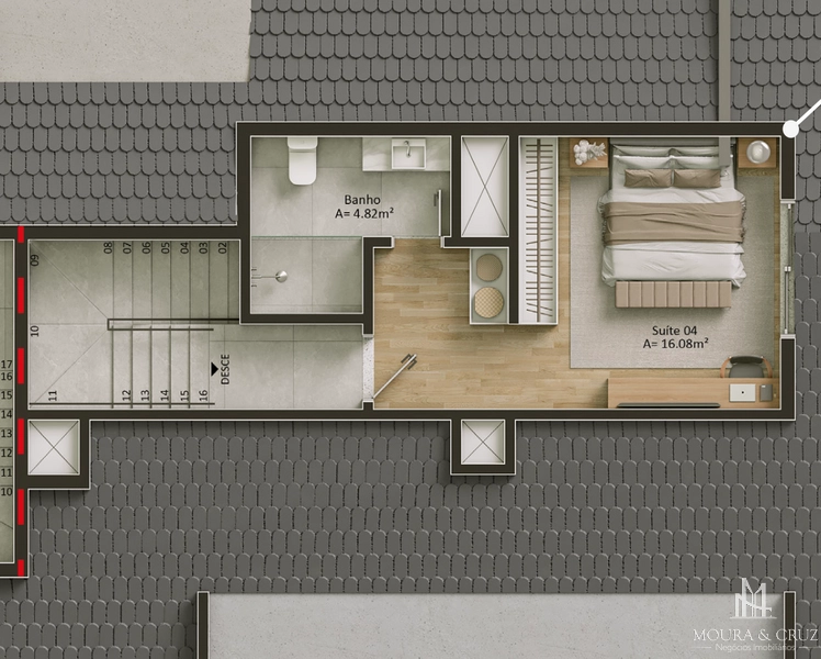 Apartamento cobertura duplex 4 quartos no Centro de Gramado: 14ª foto da galeria de imagens do imóvel