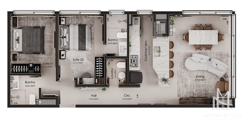 Apartamento 2 quartos no Centro de Gramado: 22ª foto da galeria de imagens do imóvel