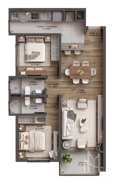 Apartamento 2 quartos no Centro de Gramado: 9ª foto da galeria de imagens do imóvel