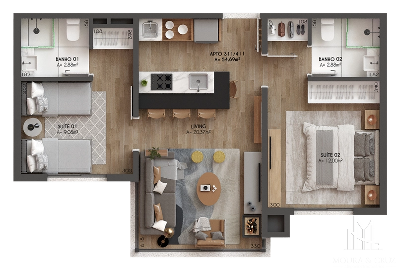 Apartamento 2 quartos no Centro de Canela: 19ª foto da galeria de imagens do imóvel