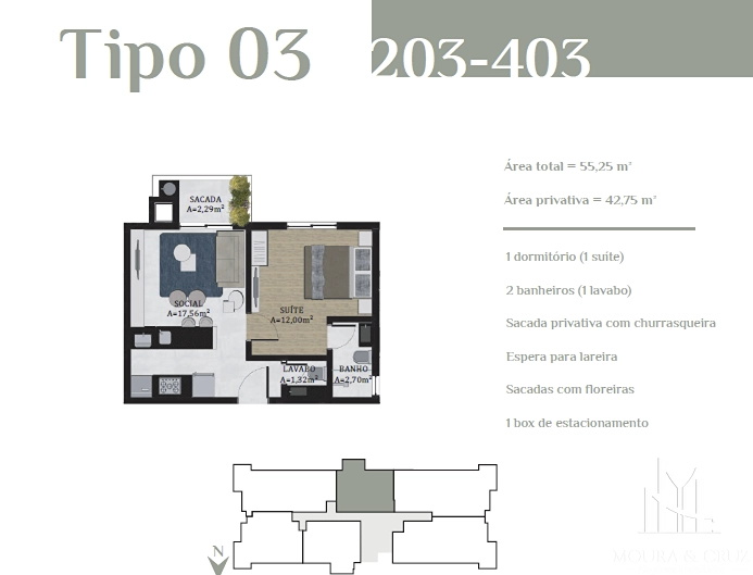 Apartamento 1 quarto no Centro de Canela: 11ª foto da galeria de imagens do imóvel