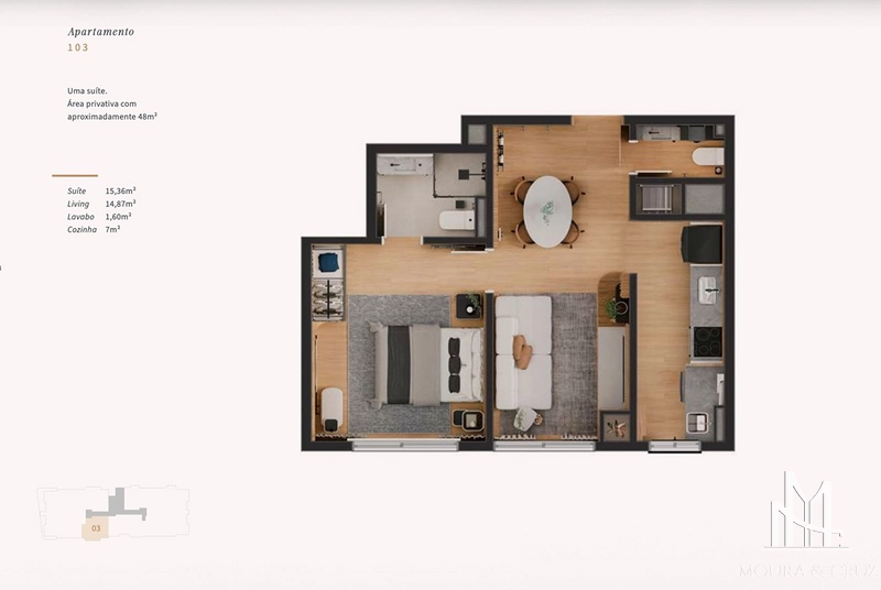 Apartamento 1 quarto no Centro de Canela: 16ª foto da galeria de imagens do imóvel