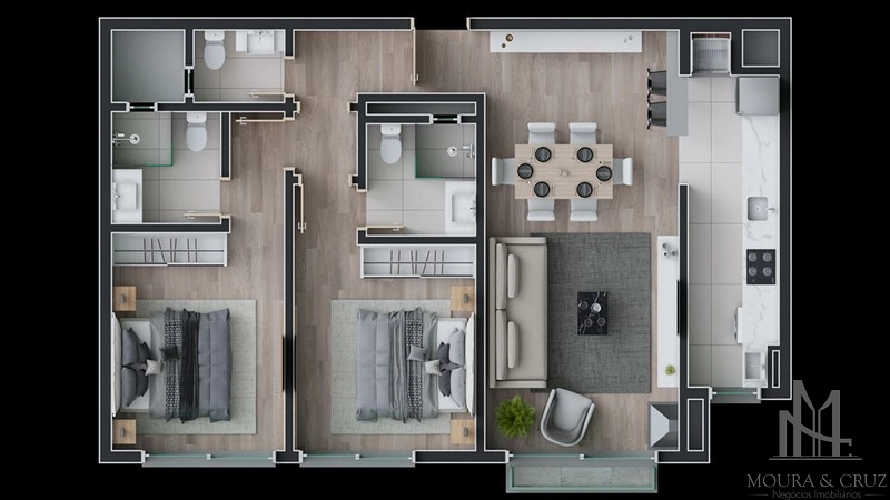 Apartamento 2 quartos em Canela: 10ª foto da galeria de imagens do imóvel