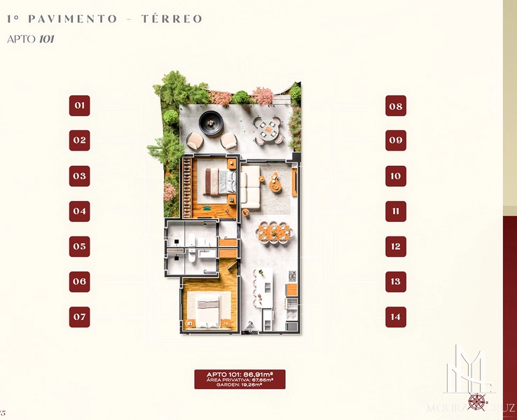 Apartamento garden 2 quartos no Centro de Gramado: 15ª foto da galeria de imagens do imóvel