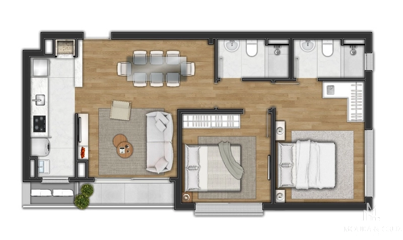 Apartamento 2 quartos no Centro de Canela: 6ª foto da galeria de imagens do imóvel