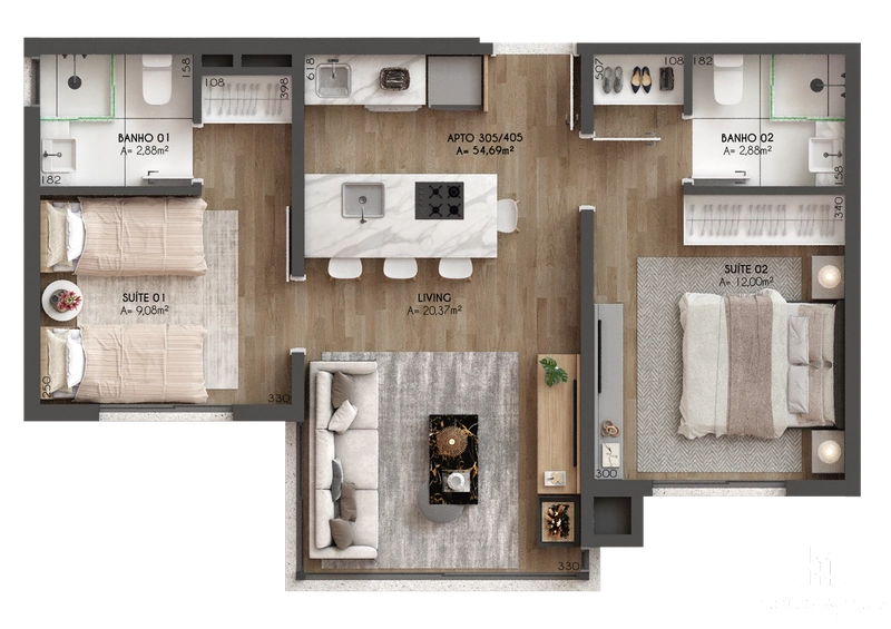 Apartamento Cobertura 2 quartos no Centro de Canela: 16ª foto da galeria de imagens do imóvel