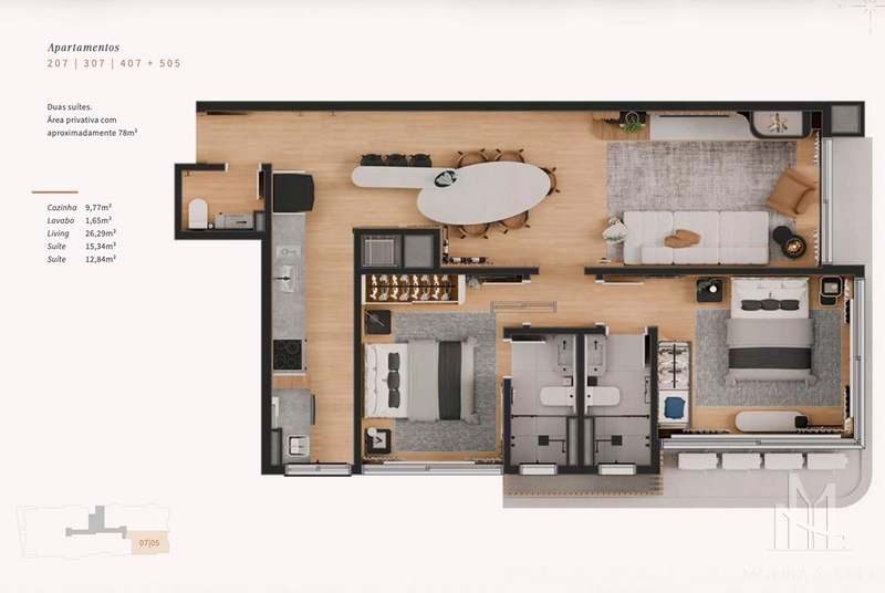 Apartamento 2 quartos no Centro de Canela: 16ª foto da galeria de imagens do imóvel
