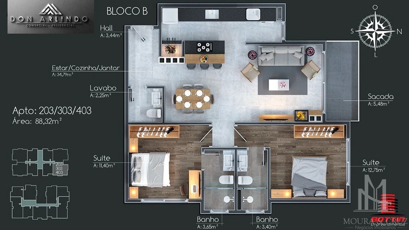 Apartamento 2 quartos no Centro de Canela: 10ª foto da galeria de imagens do imóvel