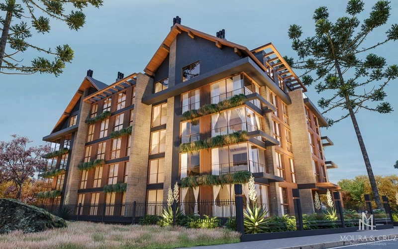 Apartamento 2 quartos em Gramado: 3ª foto da galeria de imagens do imóvel